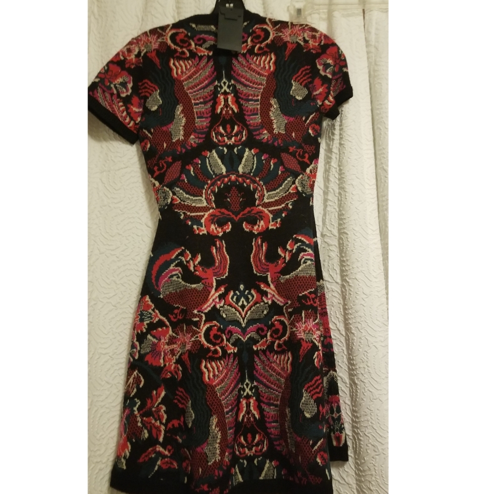 MCQ Intarsia Wool Printed Dress - Picture 8 of 8